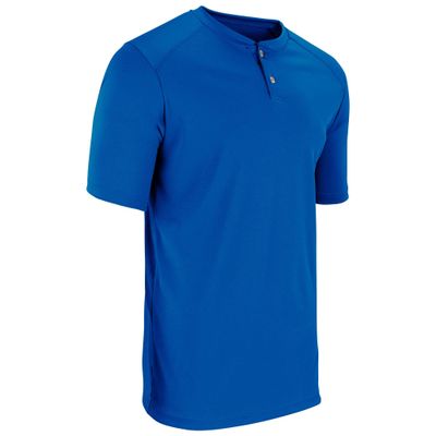 Champro Turn Two Lightweight Polyester Baseball/Softball Jersey, Youth Large, Royal