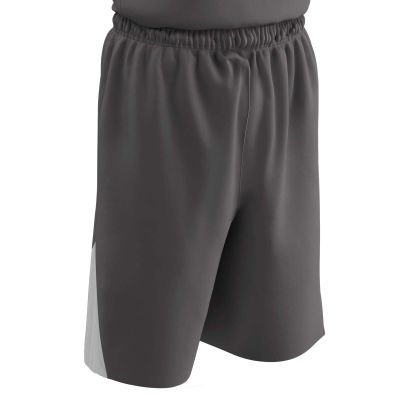 Champro Standard Pro Plus Reversible Basketball Shorts, Charcoal, White, Adult 4X-Large