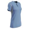 Champro Legacy Polyester 2-Button Jersey, Women's Medium, Light Blue,White view 1
