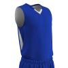 CHAMPRO Pivot Polyester Reversible Basketball Jersey, Youth Medium, Royal, White view 1