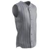 Champro Ace Sleeveless Polyester Jersey, Adult 2X-Large, Grey, Navy Pin view 1