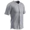 Champro Ace Polyester Button Front Baseball Jersey, Adult 2X-Large, Grey, Navy Pin view 1