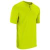 Champro Turn Two Lightweight Polyester Baseball/Softball Jersey, Adult Small, Optic Yellow view 1