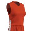 Champro Block Polyester Basketball Jersey, Women's 2X-Large, Orange, White view 1