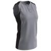 Champro Check Baseball Jersey, Youth Small, Grey, Black view 1