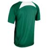 Champro Clean Up 2 Button Baseball/Softball Jersey, Adult X-Large, Forest Green, White view 3