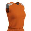 Champro Women's Standard Free Toss Basketball Jersey, Orange, White, Medium