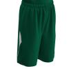 Champro Boys Youth Pivot Reversible Polyester Basketball Short, Forest Green, White, Medium US view 1