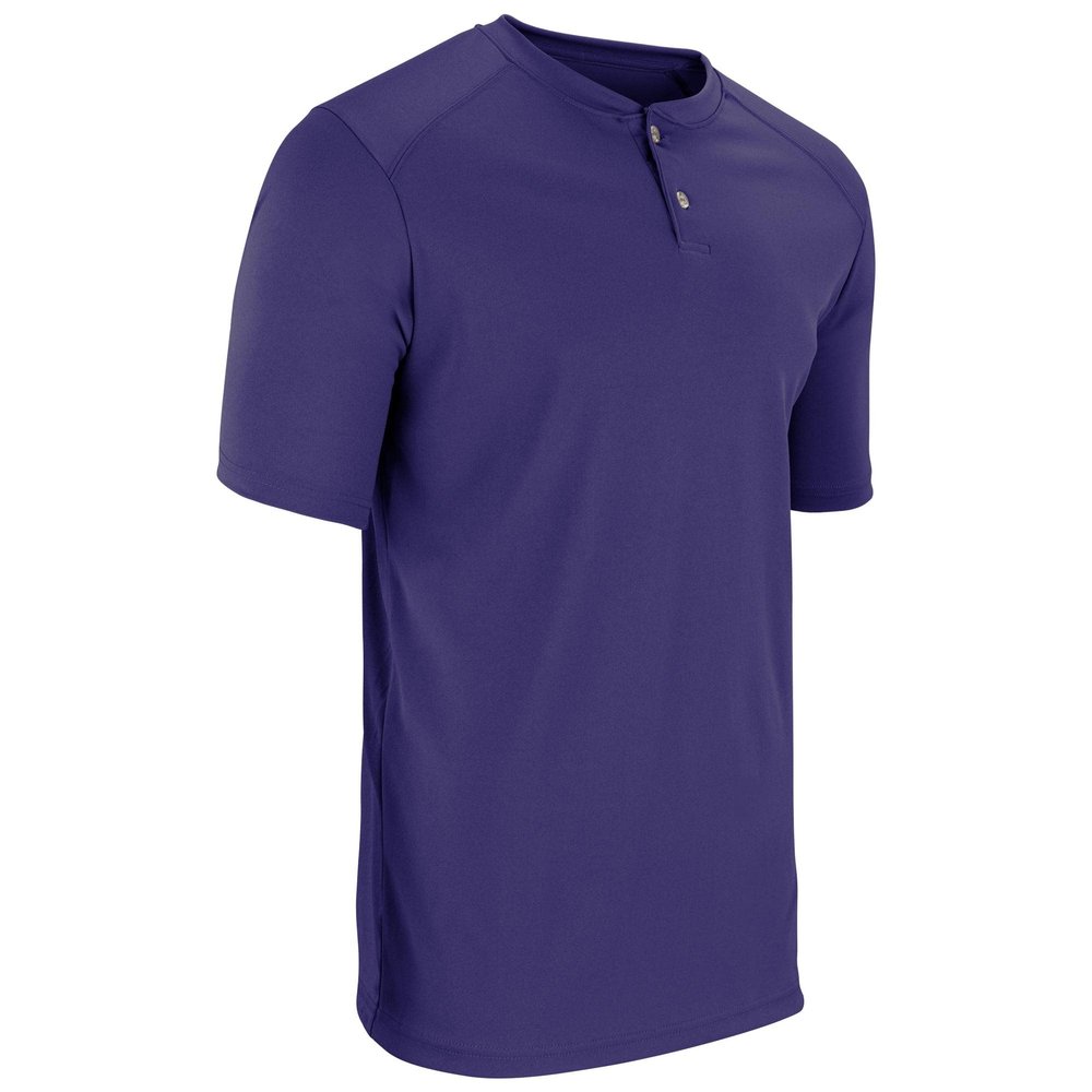 Champro Turn Two Lightweight Polyester Baseball/Softball Jersey, Youth Large, Purple