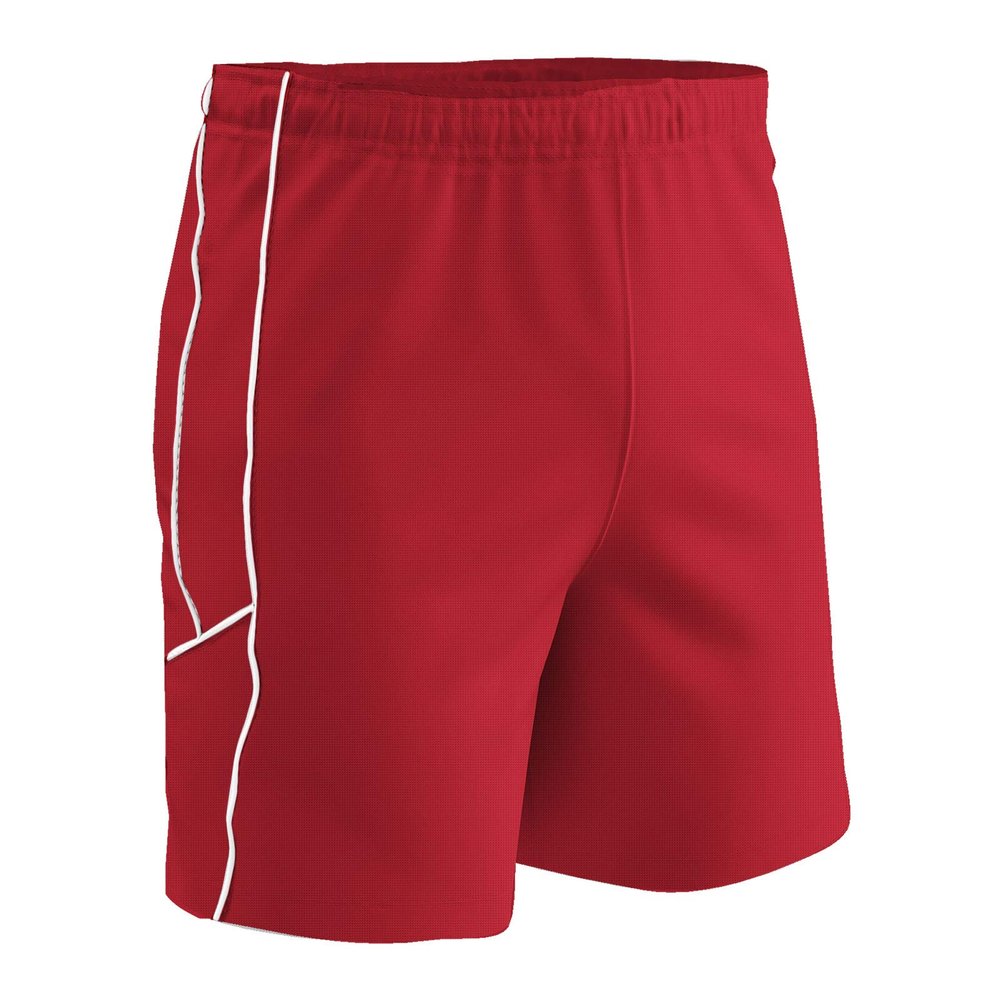 Champro Men's Standard Header Lightweight Adult Soccer Shorts, Red, Medium