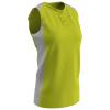 Champro Women's Standard Diamond Active Sleeveless Fastpitch Softball Jersey, Lime Green, White, Large view 1