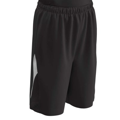 Pivot Reversible Polyester Basketball Short, Youth Medium, Black, White