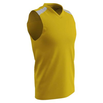 Champro Free Toss Polyester Basketball Jersey, Adult Medium, Gold, White