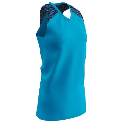 CHAMPRO at Bat Polyester Softball Jersey, Women's X-Large, Optic Blue