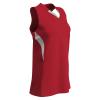 Champro Decoy Softball V-Neck Racer Back, Women's X-Large, Scarlet,White view 1