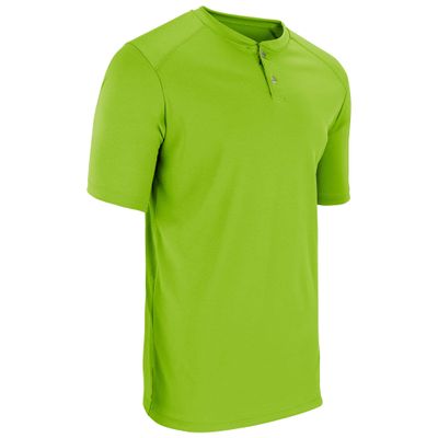 Champro Turn Two Lightweight Polyester Baseball/Softball Jersey, Youth Small, Neon Green