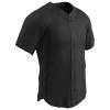 Champro Reliever Full Button Baseball Jersey, Youth Large, Black