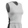 Champro Block Polyester Basketball Jersey, Women's Medium, White, Black view 1