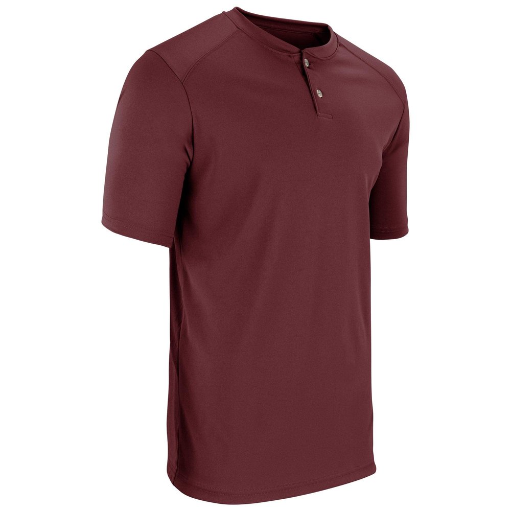 Champro Turn Two Lightweight Polyester Baseball/Softball Jersey, Youth Large, Maroon