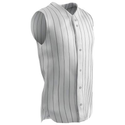 Champro Ace Sleeveless Polyester Jersey, Youth X-Large, Black Pin