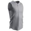 Champro Reliever Full Button Sleeveless Baseball Jersey, Adult 2X-Large, Grey view 1
