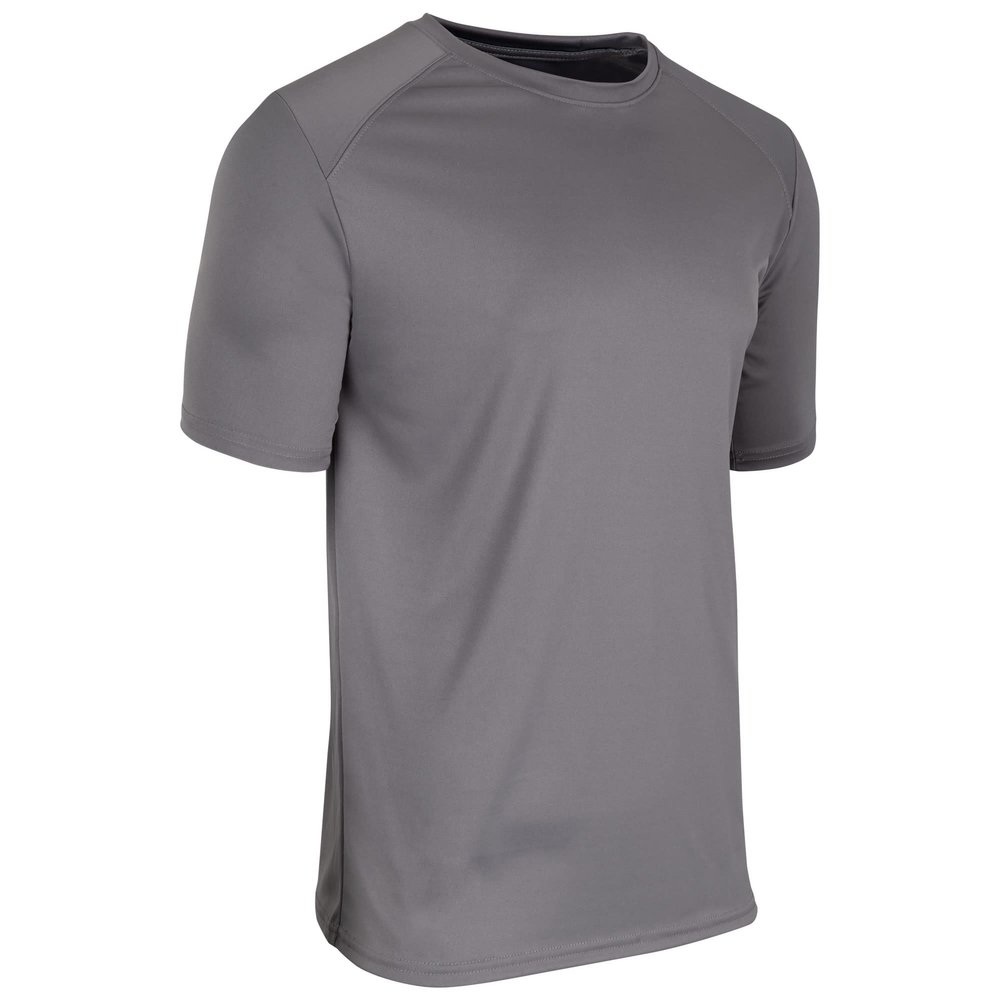 CHAMPRO Men's Standard Leader Crew Neck Athletic T-Shirt, Charcoal, Adult 2X-Large