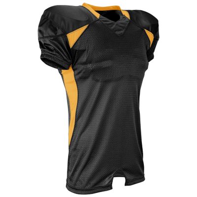 Champro Mens Huddle Stretch Polyester Dazzle Jersey, Black,Gold, Medium