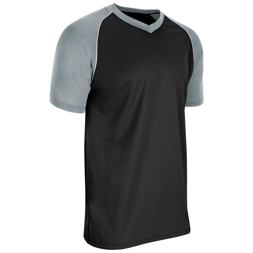 Champro Bunt Light Weight Mesh Jersey - Baseball, Soccer, Adult 2X-Large, Black,Silver,White