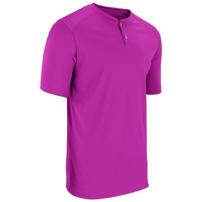 Champro Turn Two Lightweight Polyester Baseball/Softball Jersey, Youth Medium, Fuchsia