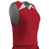 Champro Women's Standard Pro-Plus Reversible Basketball Jersey, Scarlet, White, 2X-Large