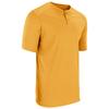 Champro Turn Two Lightweight Polyester Baseball/Softball Jersey, Youth Medium, Gold view 1