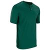 Champro Turn Two Lightweight Polyester Baseball/Softball Jersey, Youth Medium, Forest Green view 1