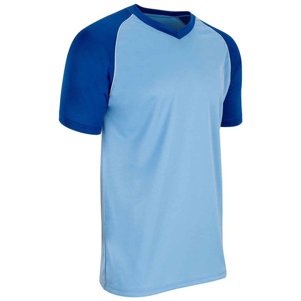 Champro Bunt Light Weight Mesh Jersey - Baseball, Soccer, Youth Large, Light Blue,Royal,White
