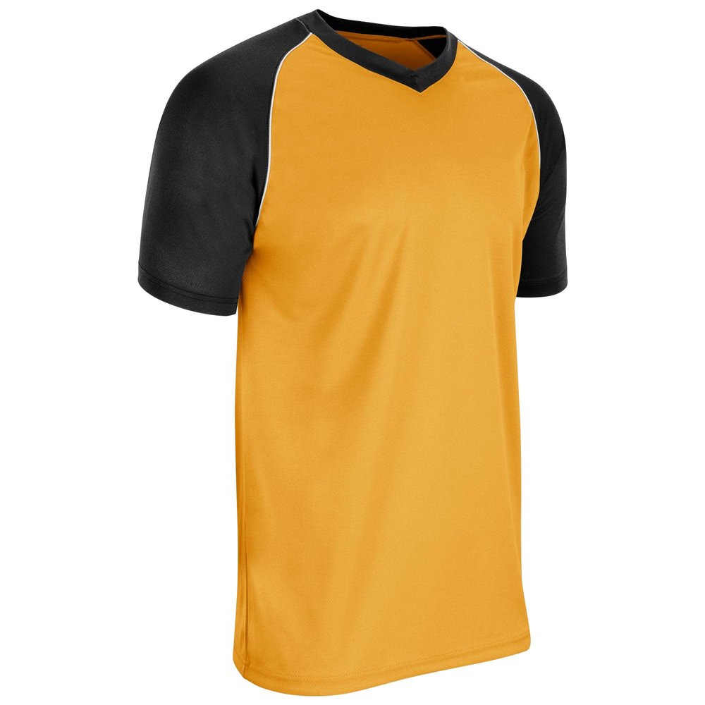 Champro Bunt Light Weight Mesh Jersey - Baseball, Soccer, Youth X-Small, Gold,Black,White