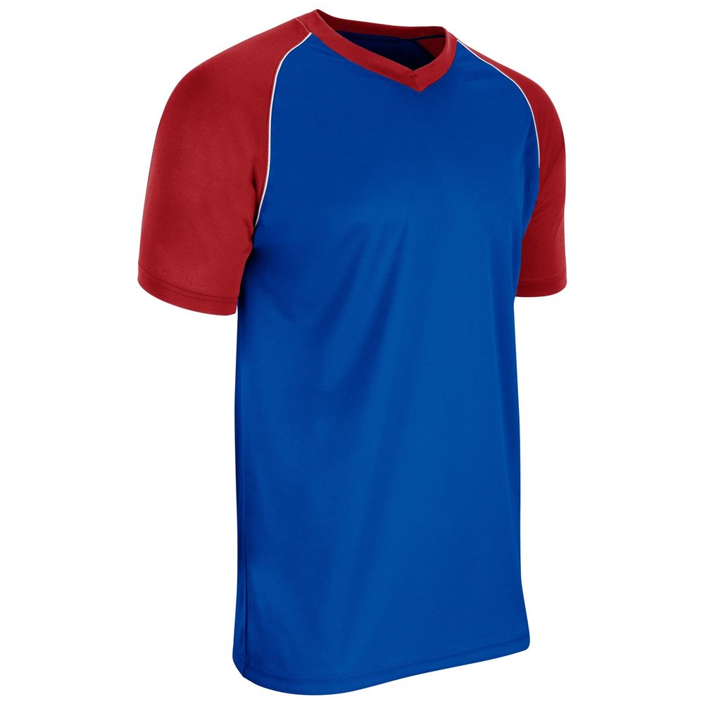Champro Bunt Light Weight Mesh Jersey - Baseball, Soccer, Adult X-Large, Royal,Scarlet,White