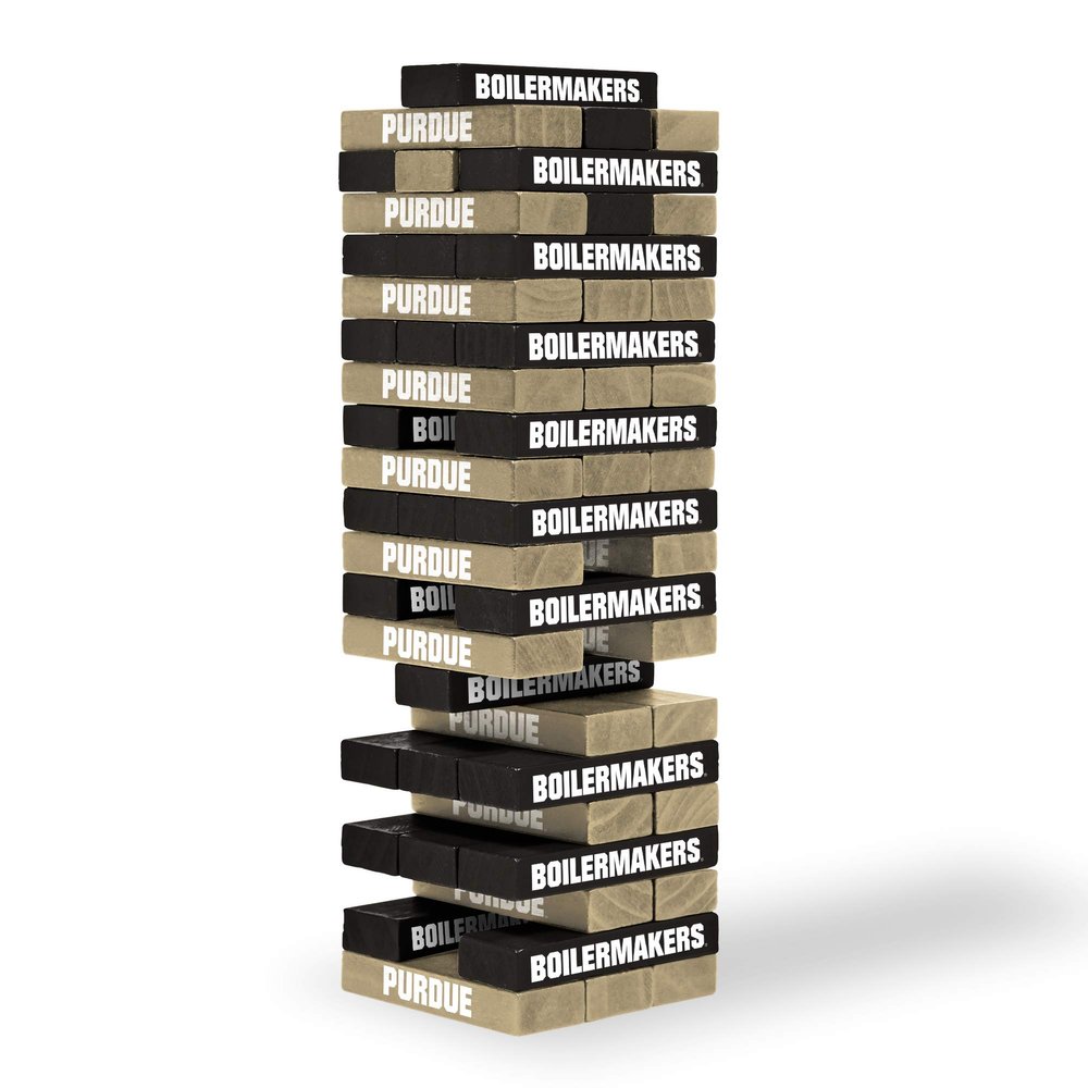 Wild Sports NCAA Purdue Boilermakers Table Top Stackers 3" x 1" x .5", Team Color