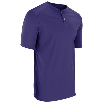 Champro Turn Two Lightweight Polyester Baseball/Softball Jersey, Youth Medium, Purple