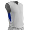 Champro Charge Polyester Basketball Jersey, Adult 2X-Large, White, Royal view 1