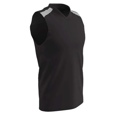 Champro Free Toss Polyester Basketball Jersey, Adult X-Large, Black, White