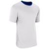 Champro Double Stock Z-Cloth Dri Gear Reversible Tee, Youth Large, Royal,White view 3