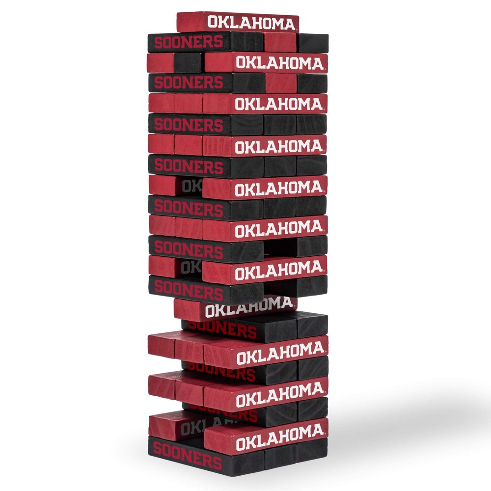 Wild Sports NCAA Oklahoma Sooners Table Top Stackers 3" x 1" x .5", Team Color