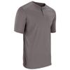 Champro Turn Two Lightweight Polyester Baseball/Softball Jersey, Youth Large, Charcoal view 1