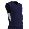 Champro Charge Polyester Basketball Jersey, Youth X-Large, Navy, White view 1