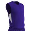 Champro Charge Polyester Basketball Jersey, Youth Medium, Purple, White view 1