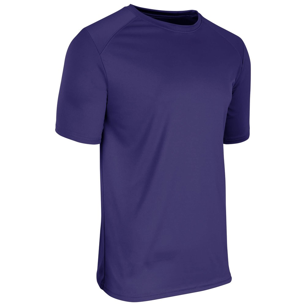 Champro Leader Polyester Crew Neck T-Shirt, Adult 2X-Large, Purple