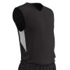 Champro Charge Polyester Basketball Jersey, Adult 2X-Large, Black, White view 1
