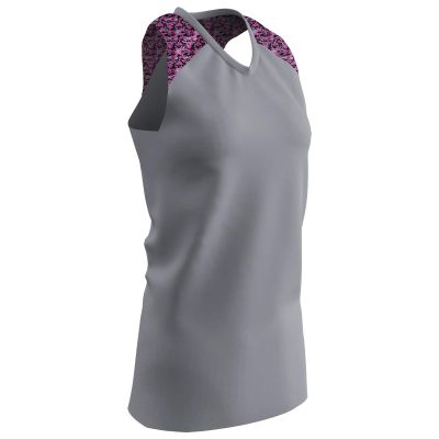 Champro at Bat Polyester Softball Jersey, Women's X-Large, Grey