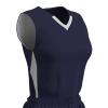 Champro Post Up Polyester Reversible Basketball Jersey, Women's 2X-Large, Navy, White view 1