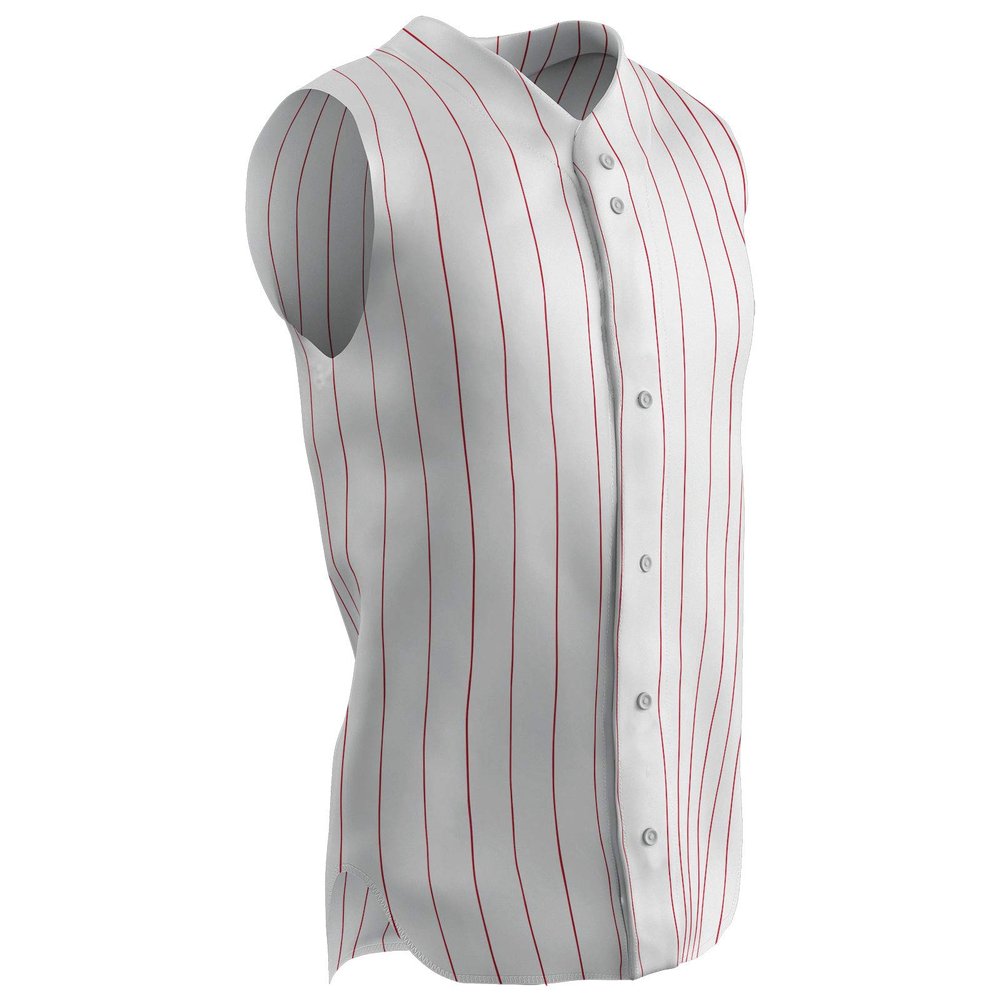 Champro Ace Sleeveless Polyester Jersey, Youth Medium, Scarlet Pin