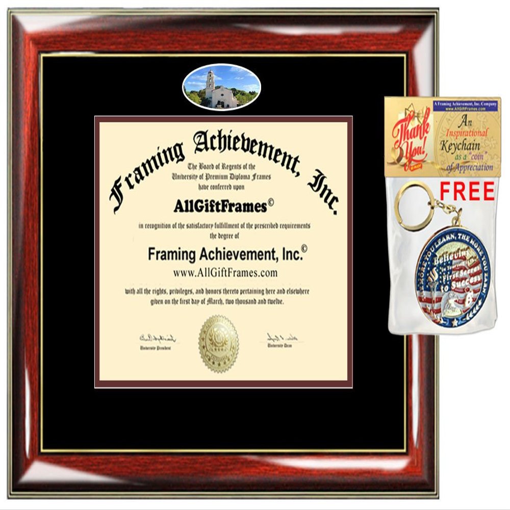 AllGiftFrames Diploma Frame Saint Mary's College of California School Campus Photo Double Matted Degree Framing Document Graduation Gift Bachelor Master MBA Doctorate PHD Certificate Holder Case
